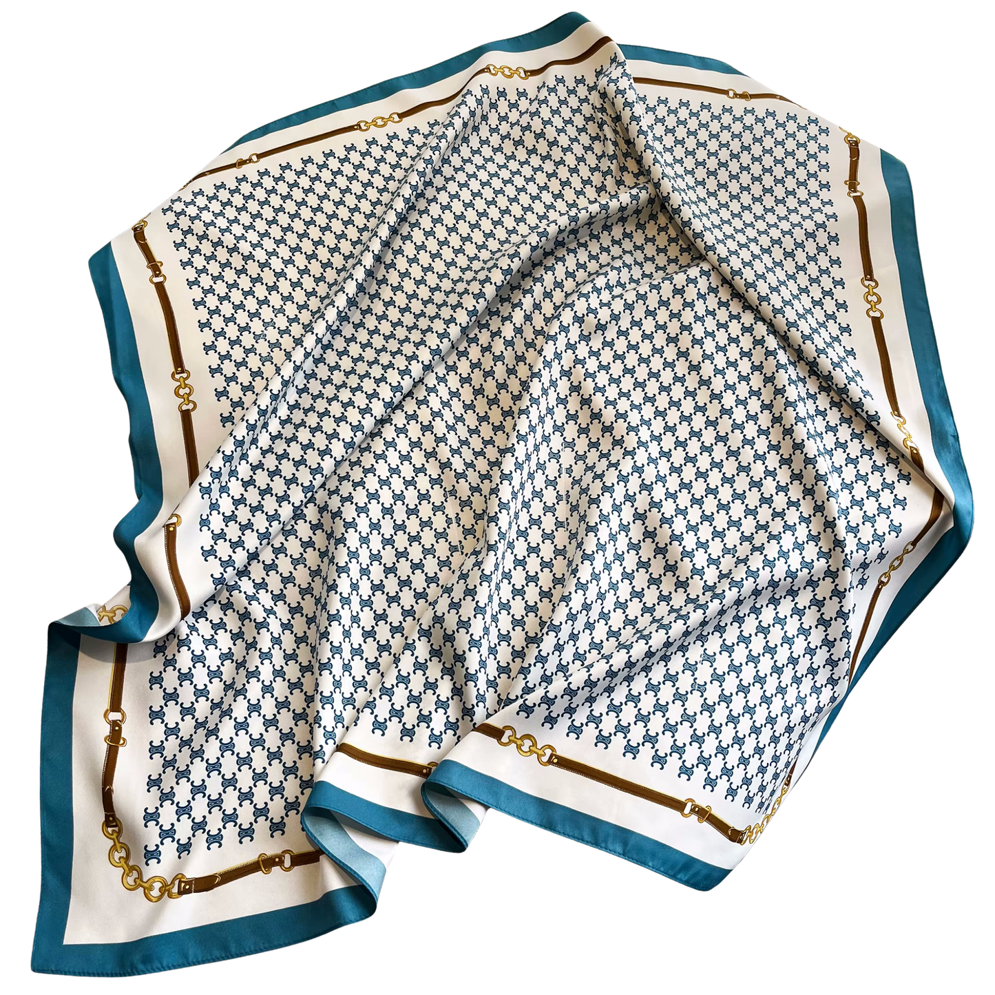 CALAIS Horse Design Twill Scarf - 70 x 70 cms