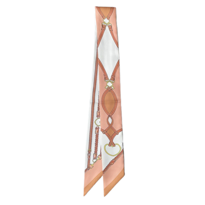 CAMBRIDGE Horse Design Twilly Scarf, Hair or Handbag Tie - 85 x 5 cms