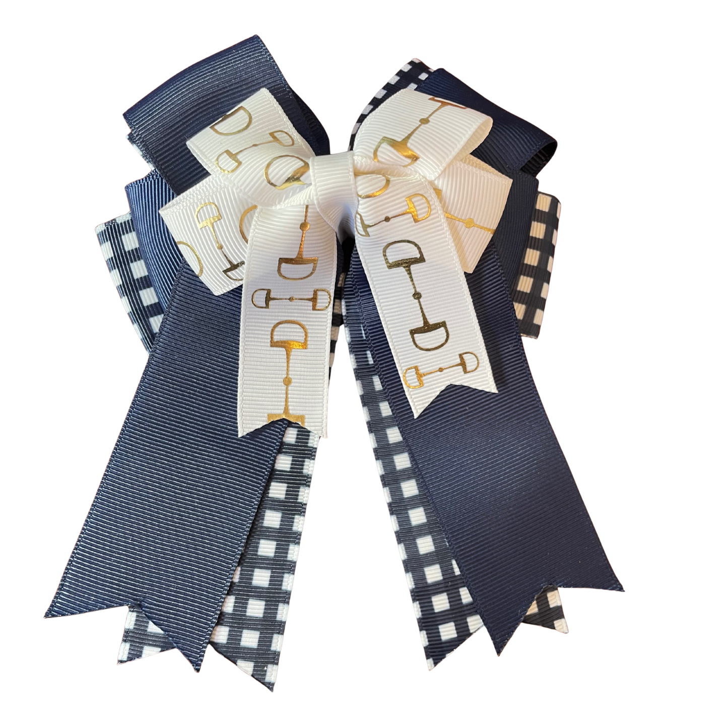 CANDICE Horse Design Hair Bow with Clip