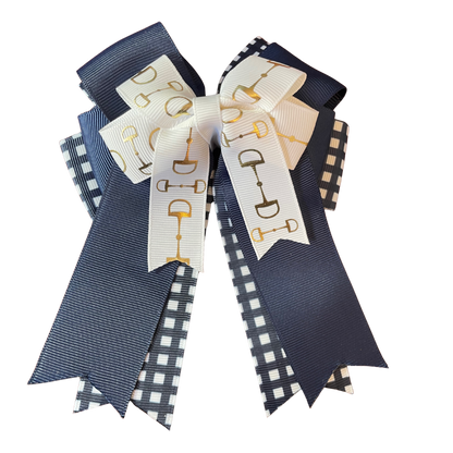 CANDICE Horse Design Hair Bow with Clip