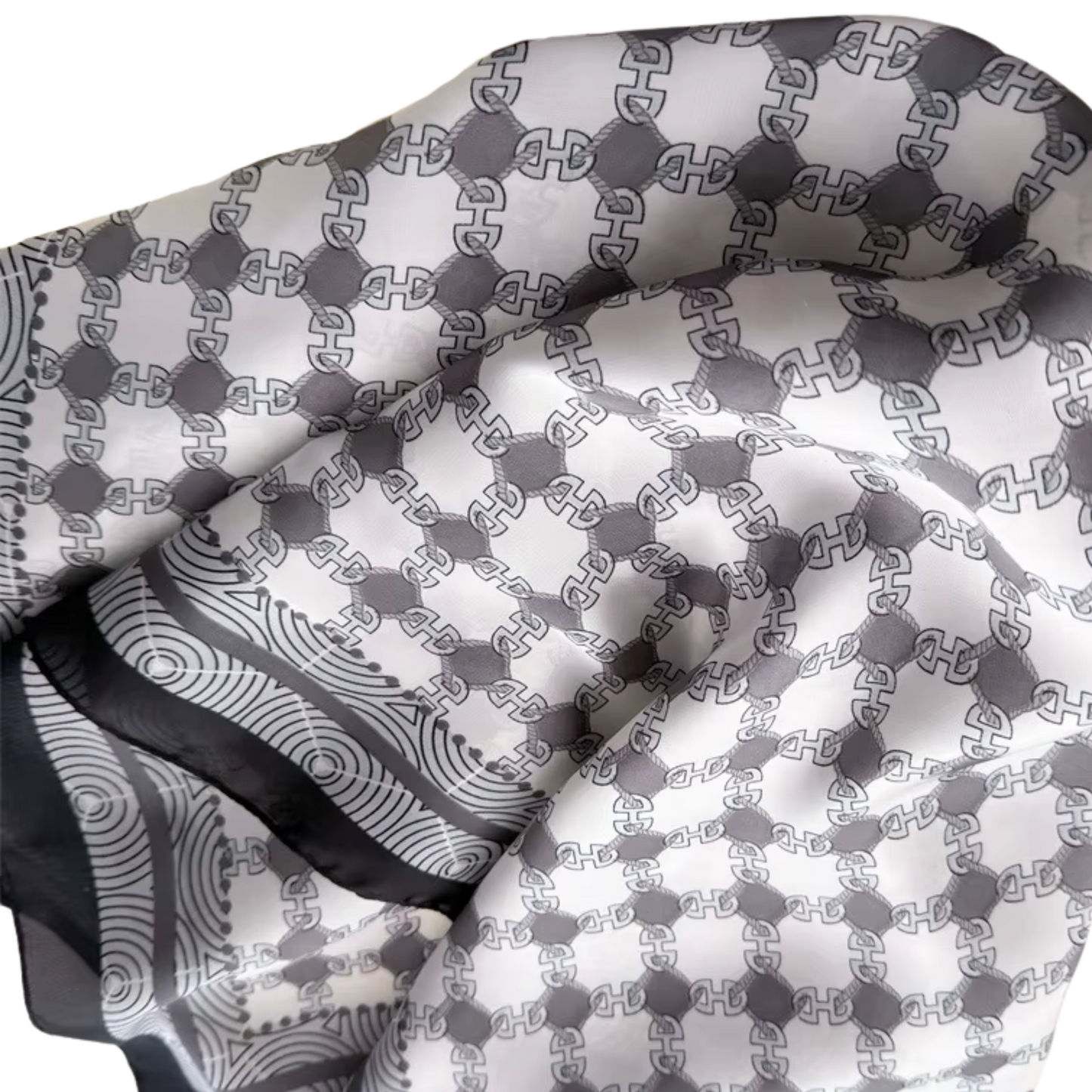 CANNES Horse Design, Satin Scarf - 70 x 70 cm