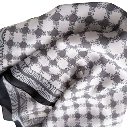 CANNES Horse Design, Satin Scarf - 70 x 70 cm