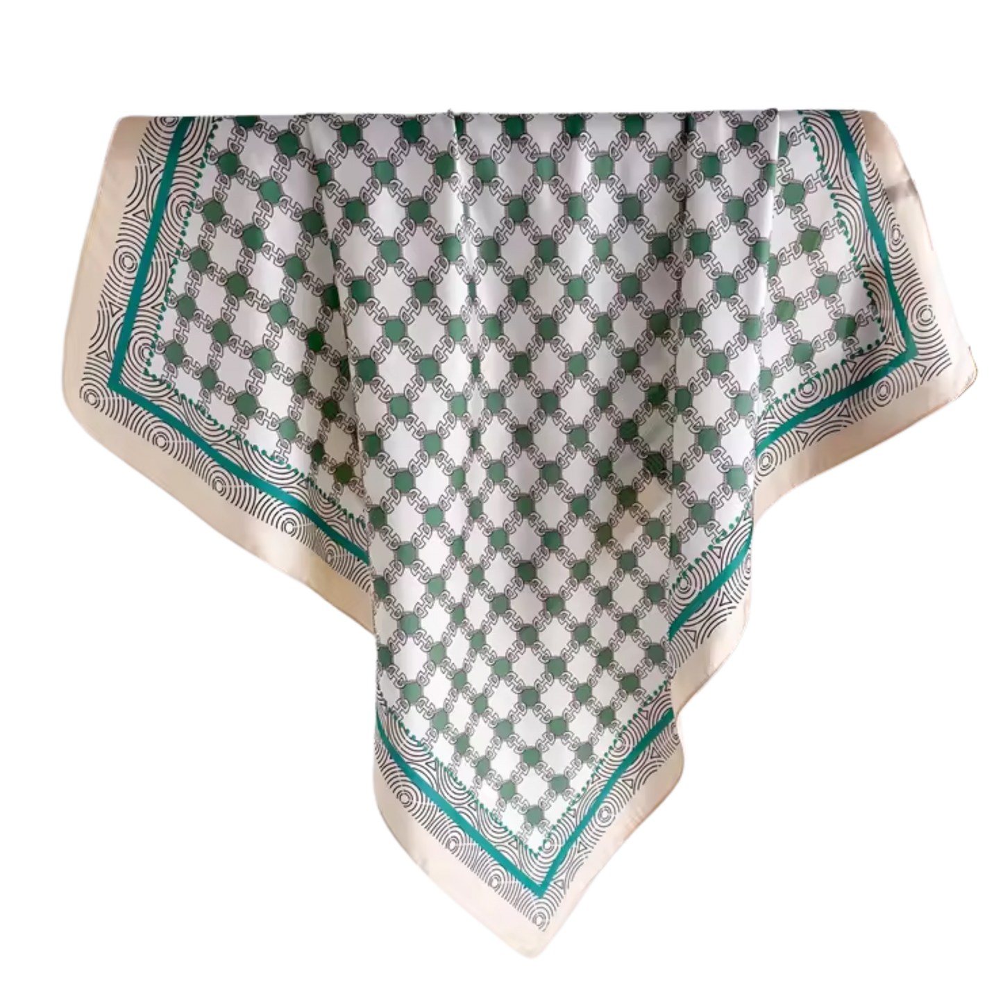 CANNES Horse Design, Satin Scarf - 70 x 70 cm