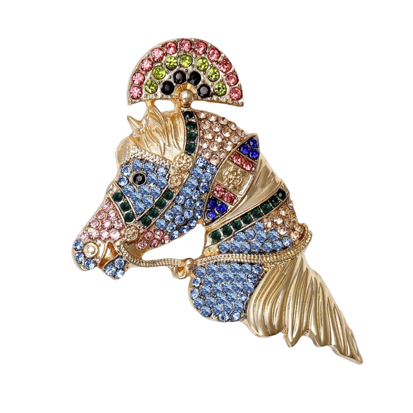CARNIVAL brooch or scarf pin - 7.5 x 5 cms
