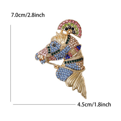 CARNIVAL brooch or scarf pin - 7.5 x 5 cms