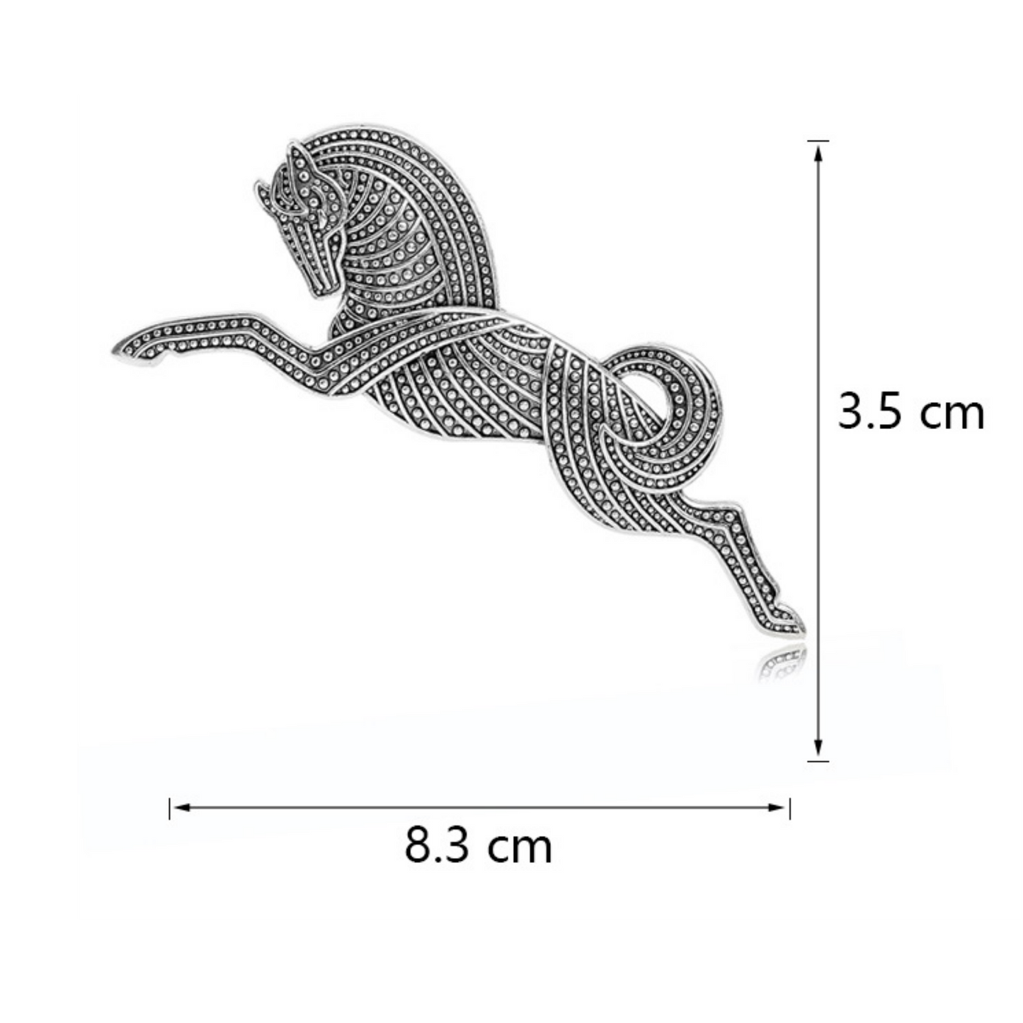 CARTHAGE brooch or scarf pin - 9 x 4 cms