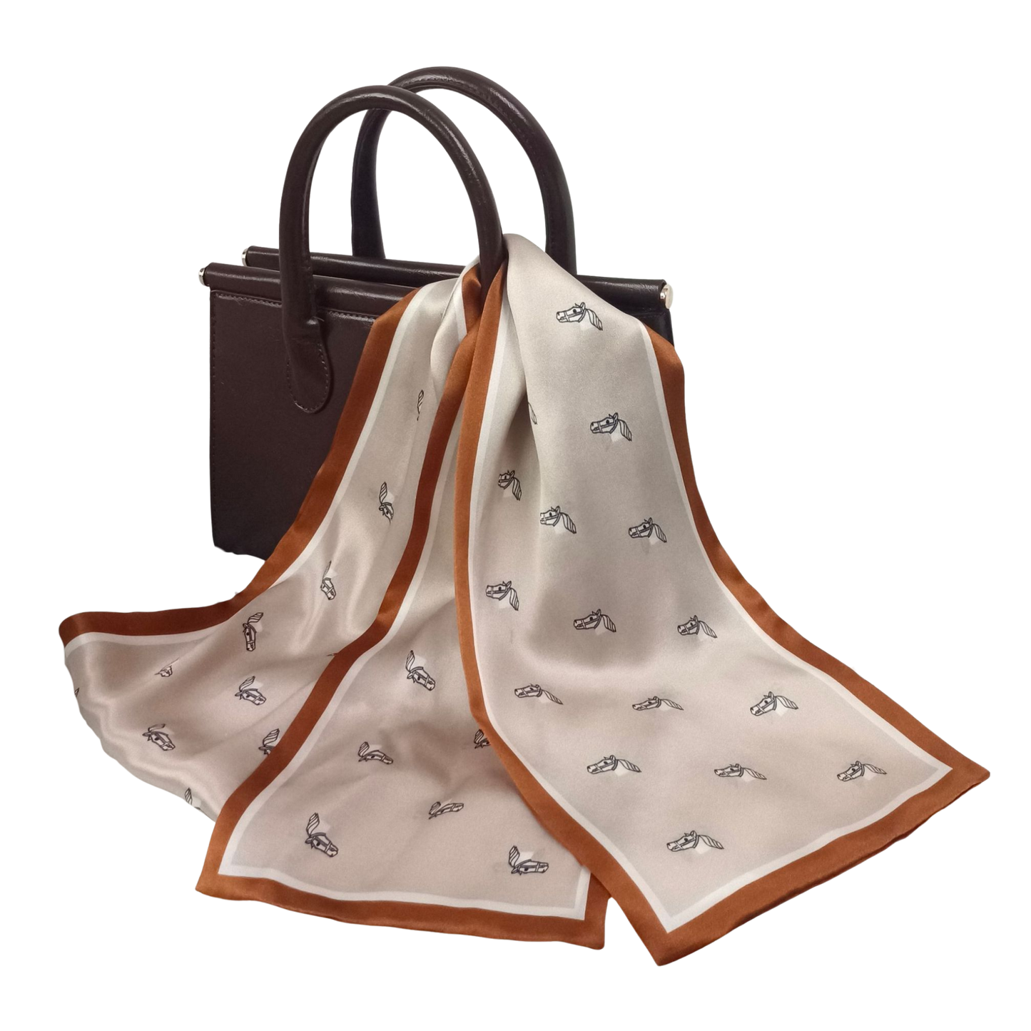 CASSIA 145 - 100% Pure Mulberry Silk Skinny Scarf - 150 x 15 cms