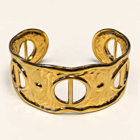 CHANTILLY Gold Cuff Bracelet