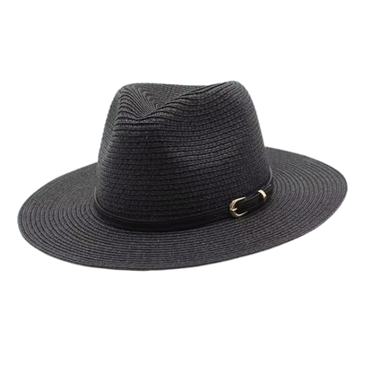 CHARLESTON Narrow Brim Synthetic Straw Panama