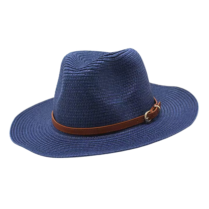 CHARLESTON Narrow Brim Synthetic Straw Panama