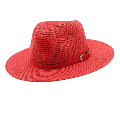 CHARLESTON Narrow Brim Synthetic Straw Panama