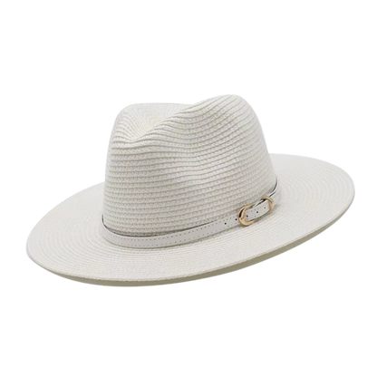 CHARLESTON Narrow Brim Synthetic Straw Panama