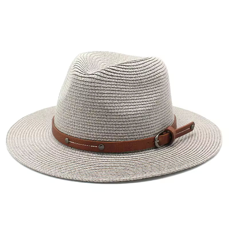 CHARLESTON Narrow Brim Synthetic Straw Panama