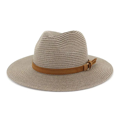 CHARLESTON Narrow Brim Synthetic Straw Panama