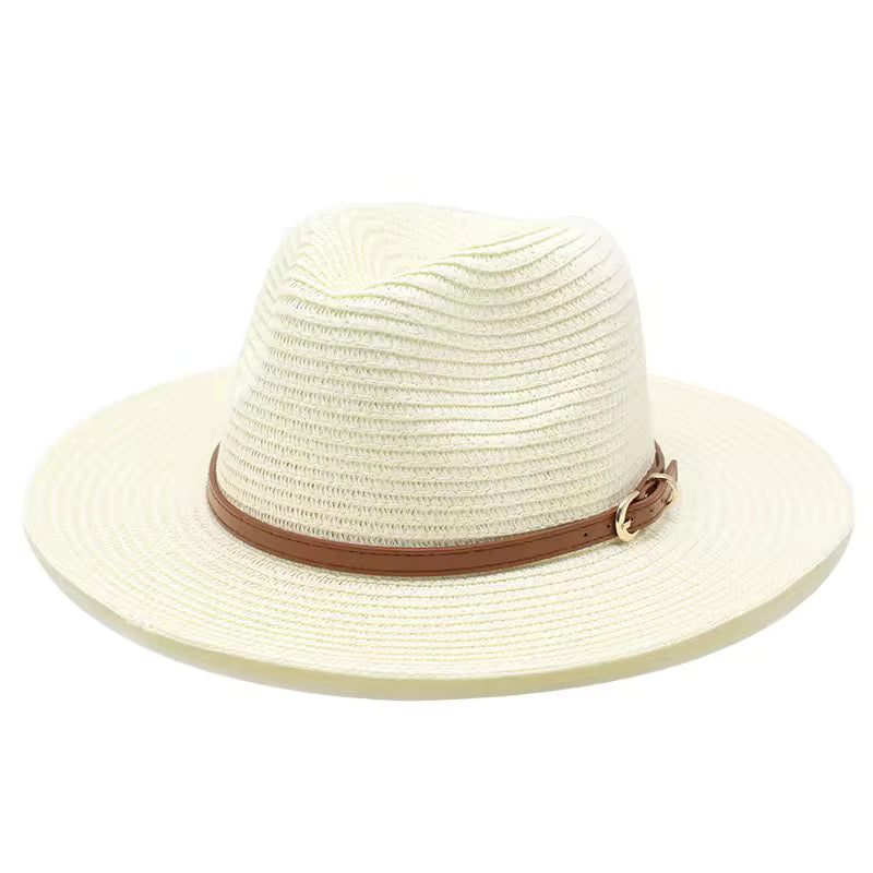 CHARLESTON Narrow Brim Crushable Straw Panama