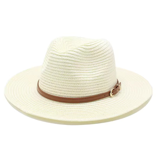 CHARLESTON Narrow Brim Crushable Straw Panama
