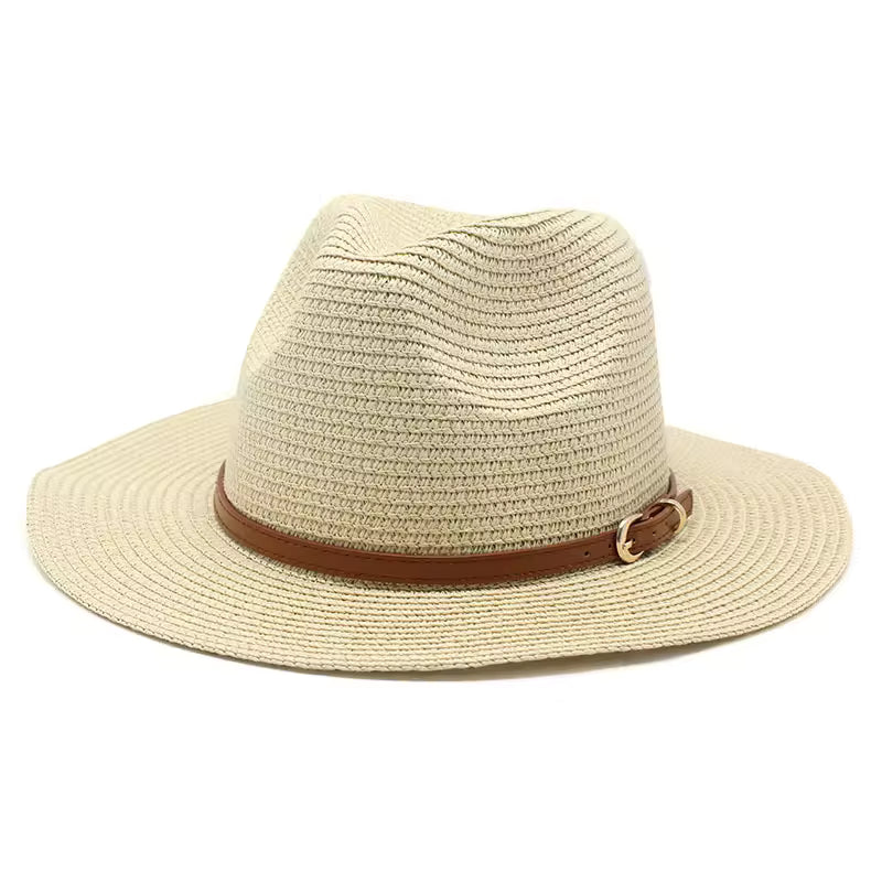 CHARLESTON Narrow Brim Crushable Straw Panama