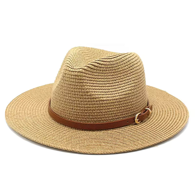 CHARLESTON Narrow Brim Crushable Straw Panama