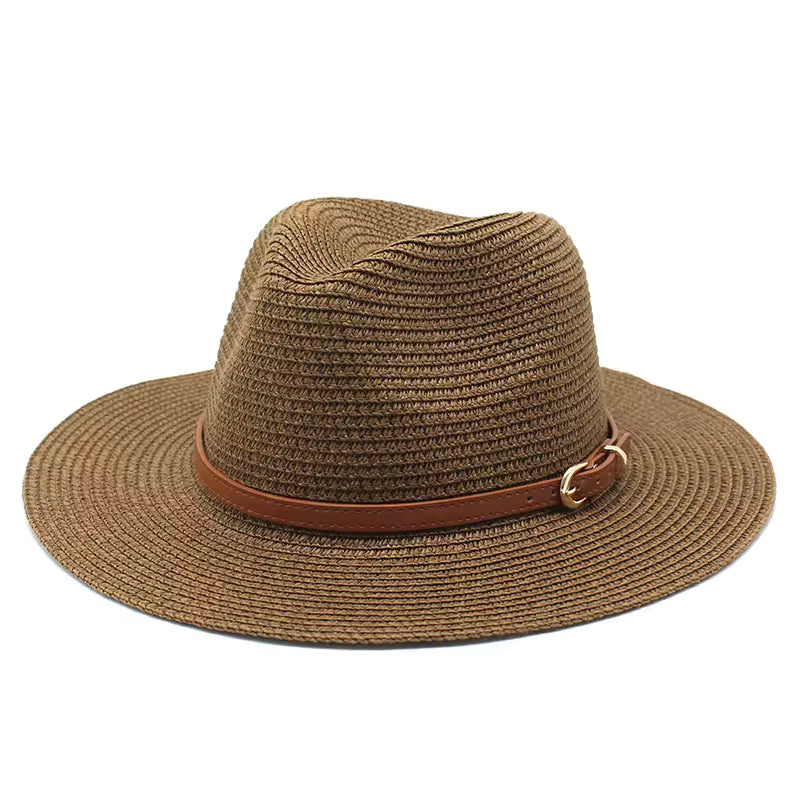 CHARLESTON Narrow Brim Crushable Straw Panama