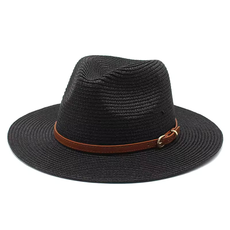 CHARLESTON Narrow Brim Crushable Straw Panama