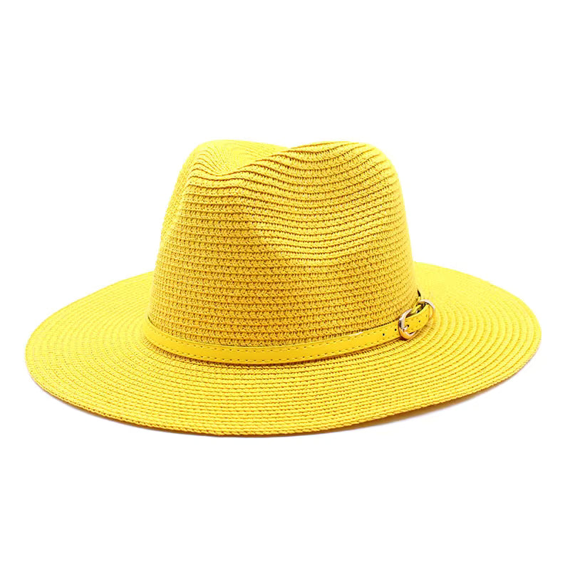 CHARLESTON Narrow Brim Synthetic Straw Panama