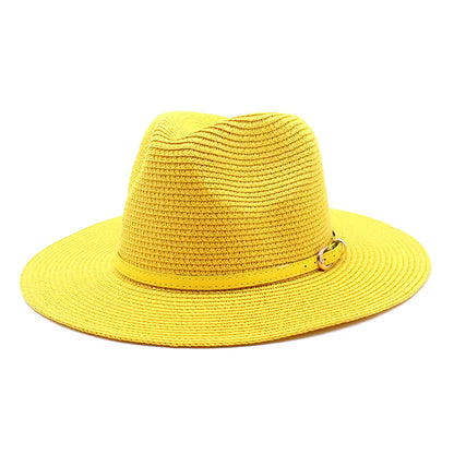 CHARLESTON Narrow Brim Synthetic Straw Panama