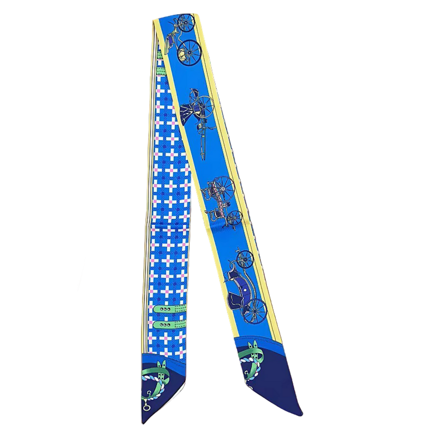 CHRISTINA Horse Design Twilly Scarf, Hair or Handbag Tie - 85 x 5 cms