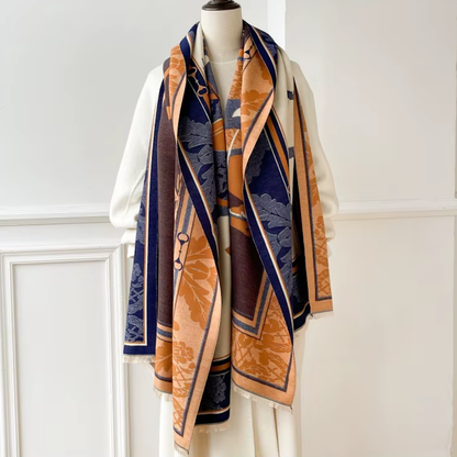 CLAUDIA Horse Design Cashmere Blend Pashmina/Shawl - 180 x 65 cms