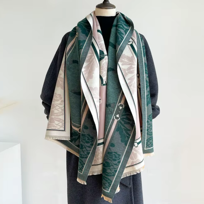 CLAUDIA Horse Design Cashmere Blend Pashmina/Shawl - 180 x 65 cms