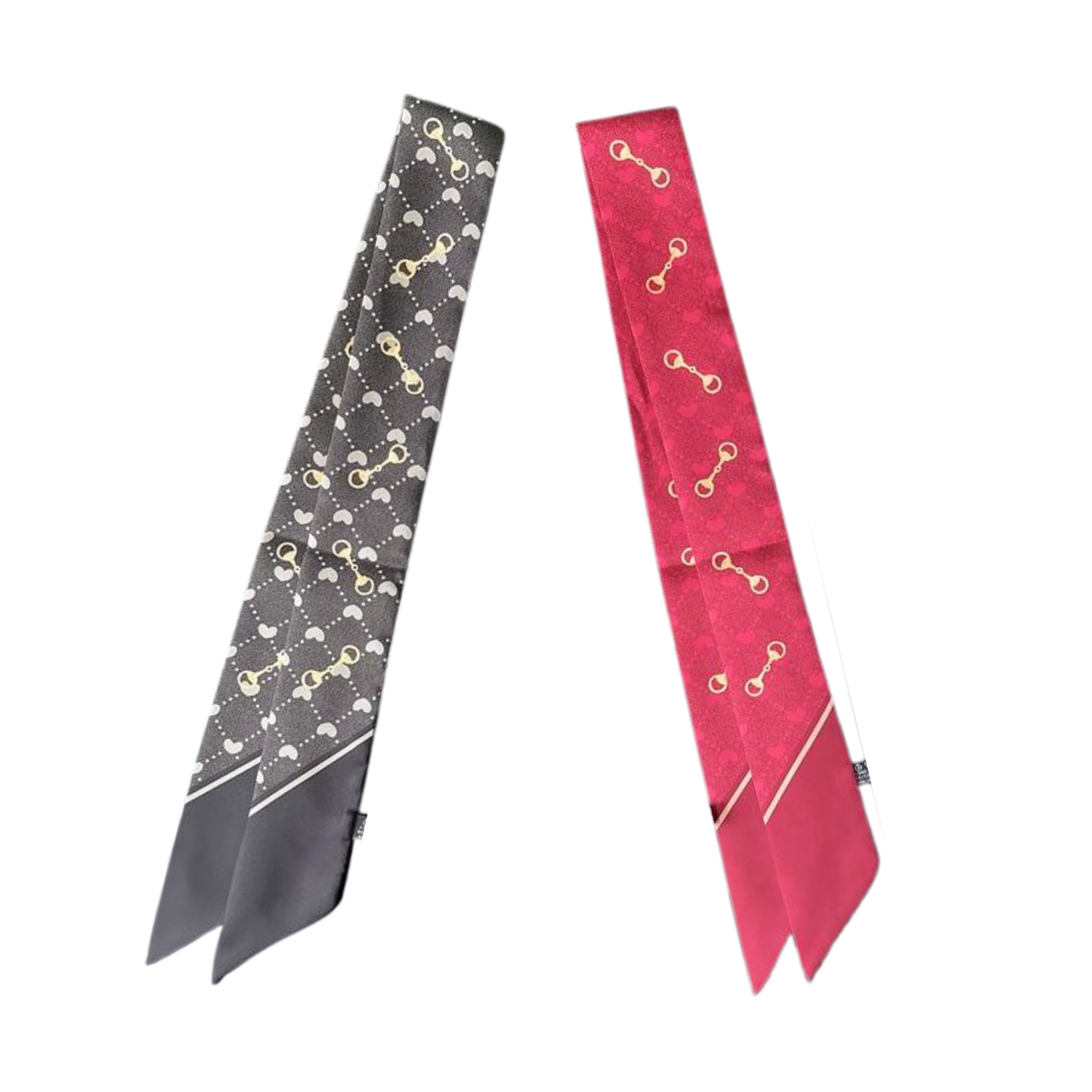 CORINTHIA Horse Design Twilly Scarf, Hair or Handbag Tie - 85 x 5 cms