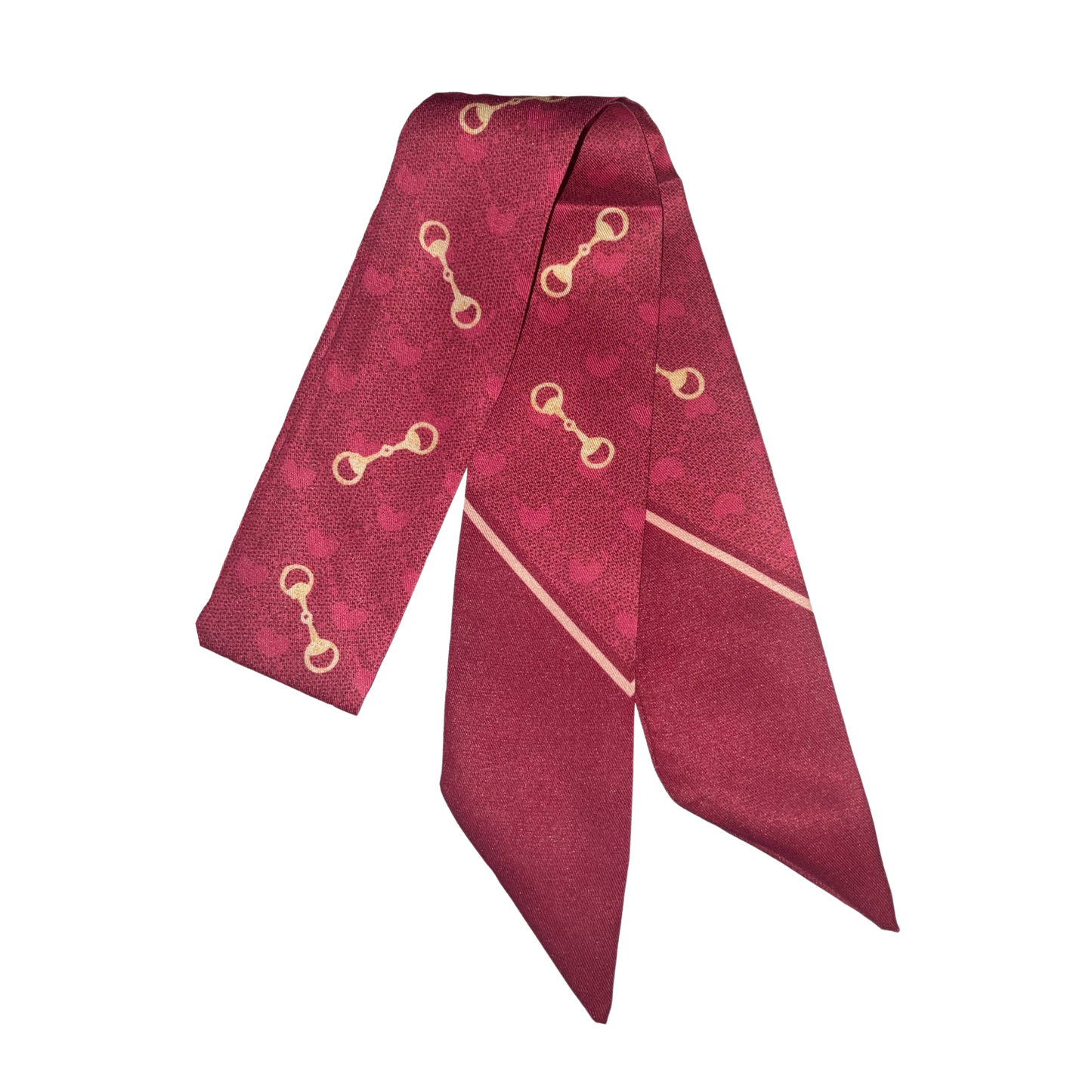 CORINTHIA Horse Design Twilly Scarf, Hair or Handbag Tie - 85 x 5 cms