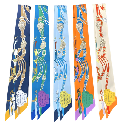 DAX Horse Design Twilly Scarf, Hair or Handbag Tie - 85 x 5 cms