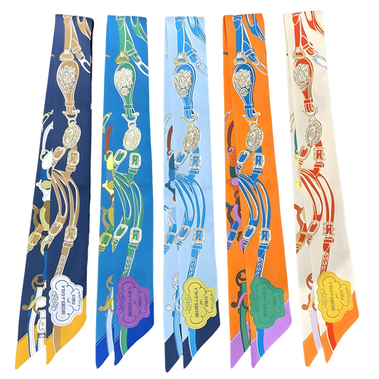 DAX Horse Design Twilly Scarf, Hair or Handbag Tie - 85 x 5 cms