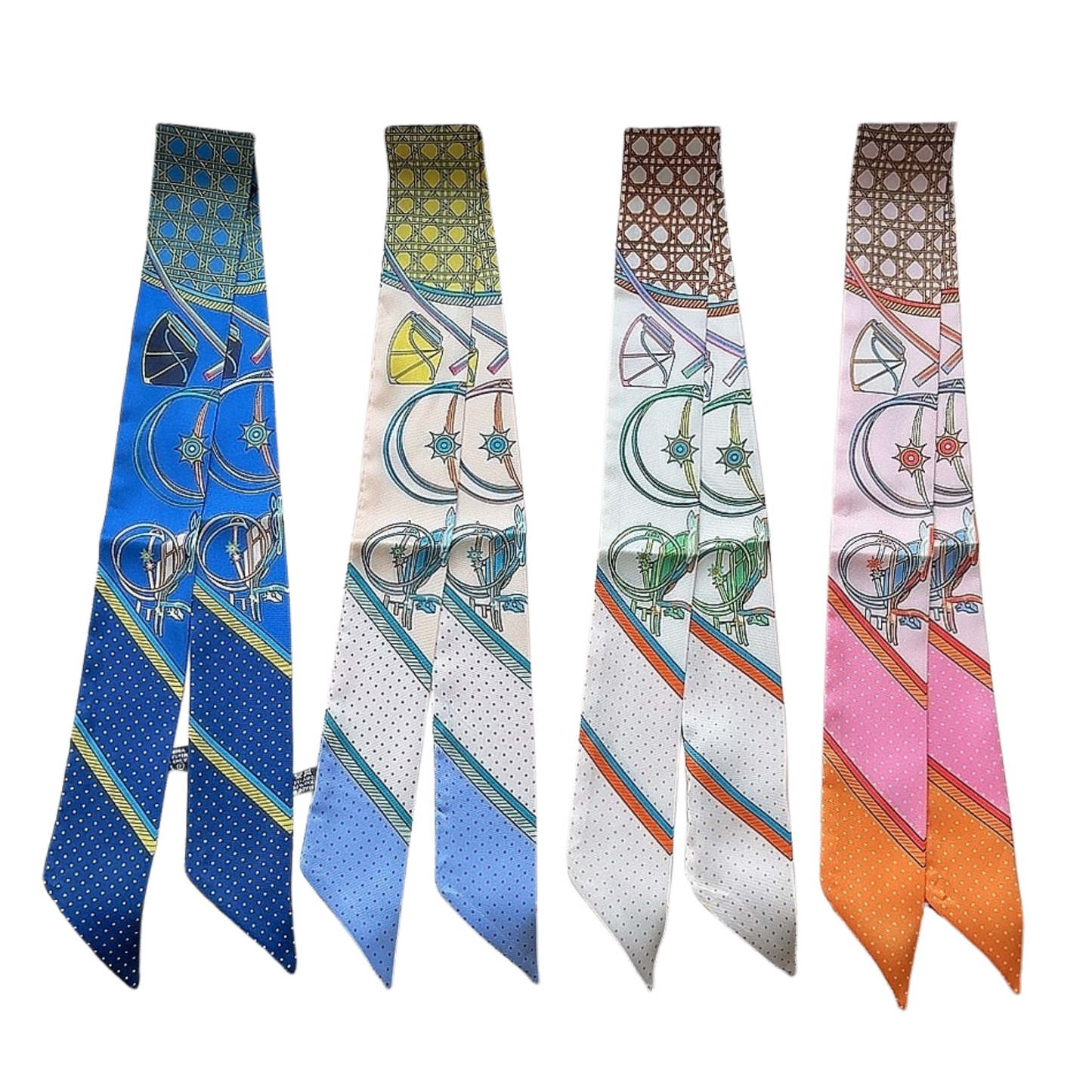 DOVER Horse Design Twilly Scarf, Hair or Handbag Tie - 85 x 5 cms