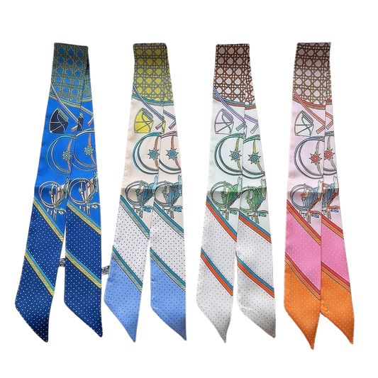 DOVER Horse Design Twilly Scarf, Hair or Handbag Tie - 85 x 5 cms