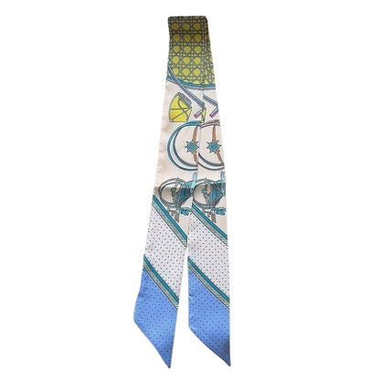 DOVER Horse Design Twilly Scarf, Hair or Handbag Tie - 85 x 5 cms