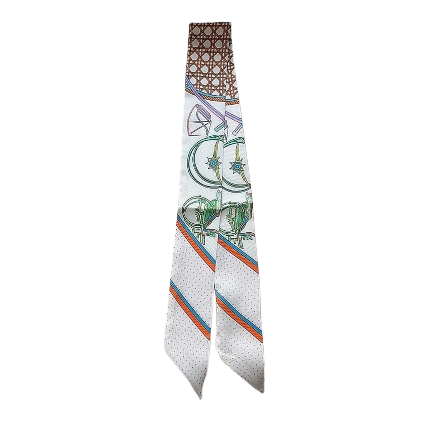 DOVER Horse Design Twilly Scarf, Hair or Handbag Tie - 85 x 5 cms