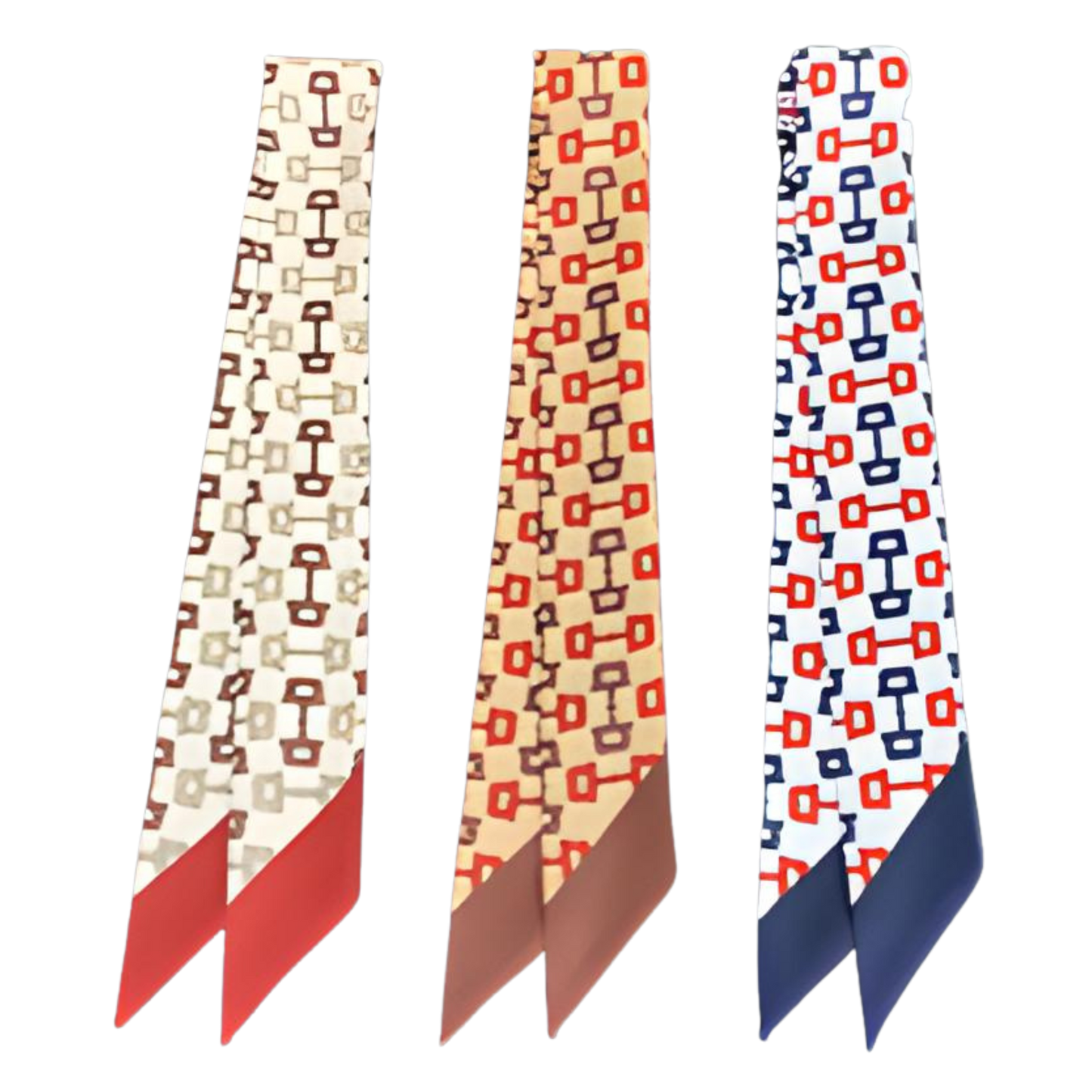 EDEN Horse Design Twilly Scarf, Hair or Handbag Tie - 85 x 5 cms