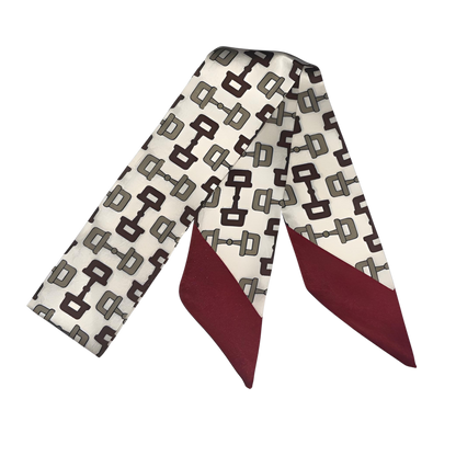 EDEN Horse Design Twilly Scarf, Hair or Handbag Tie - 85 x 5 cms