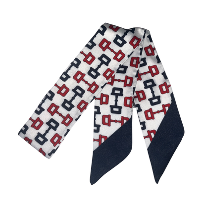 EDEN Horse Design Twilly Scarf, Hair or Handbag Tie - 85 x 5 cms