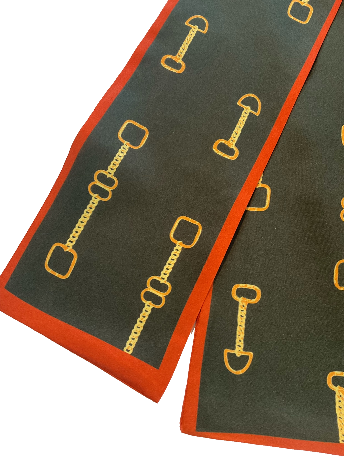 RENAE Horse Design, Satin Skinny Scarf - 148 X 12 cms