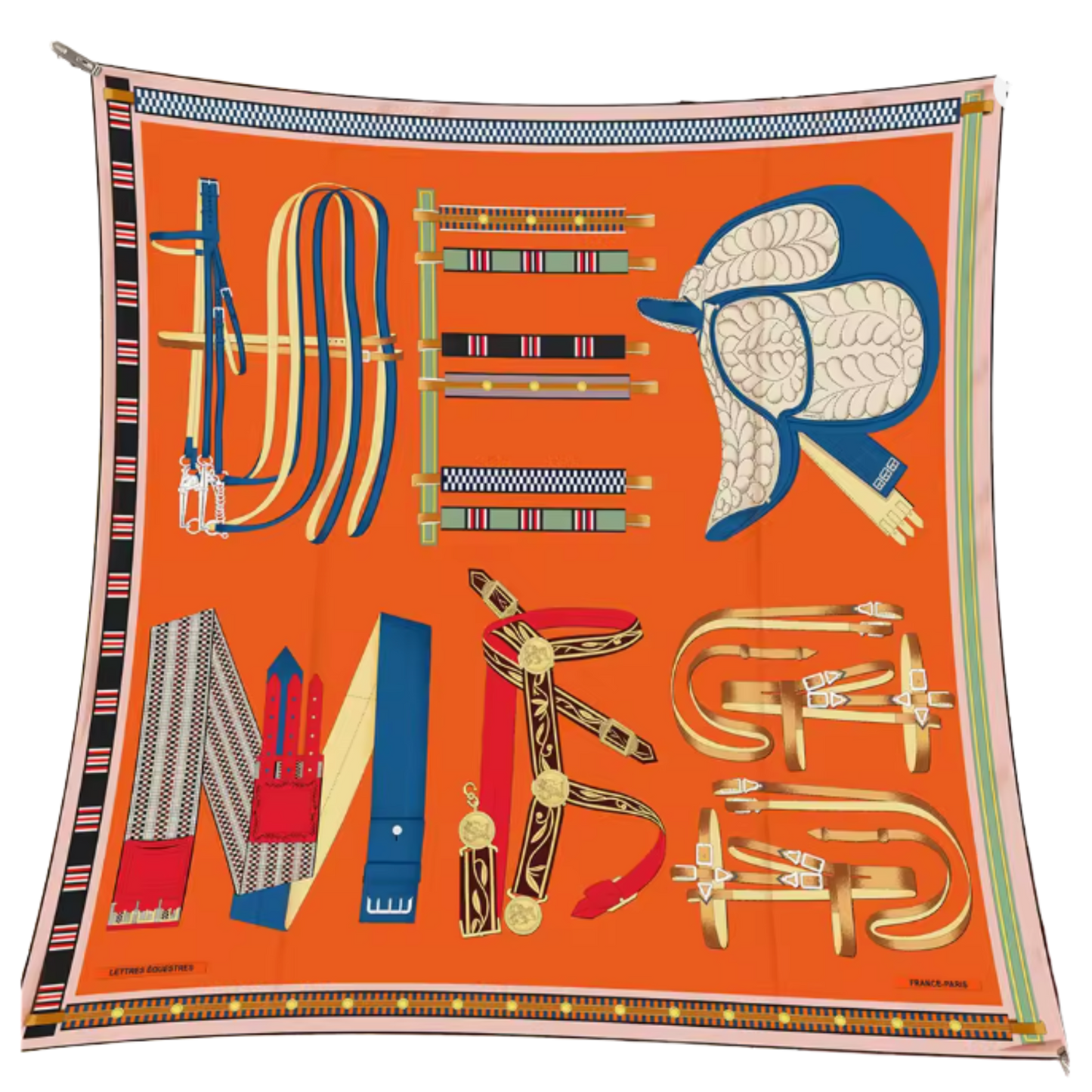 EYRE Horse Design Premium Twill Scarf - 90 x 90 cms