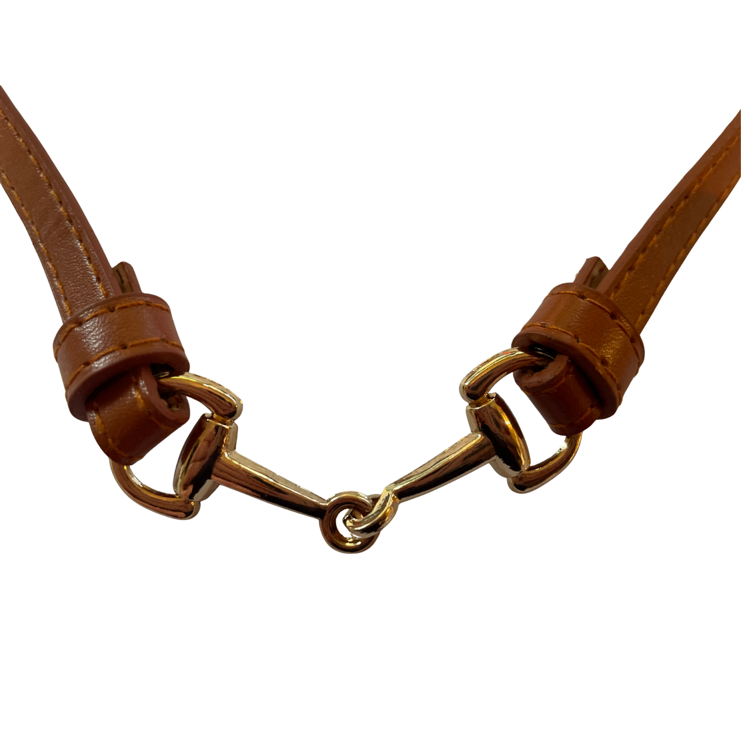 FAIRLEY Vegan Leather with Snaffle Bit Hat Band - 60 x 1 cm