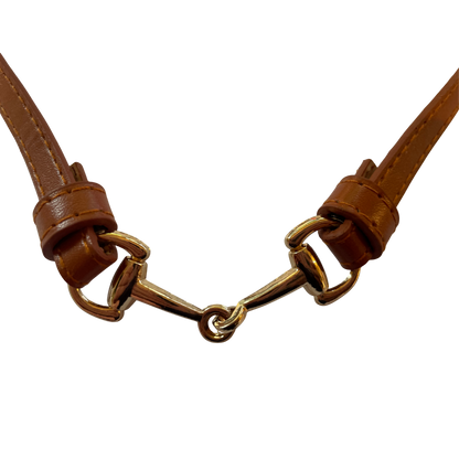 FAIRLEY Vegan Leather with Snaffle Bit Hat Band - 60 x 1 cm