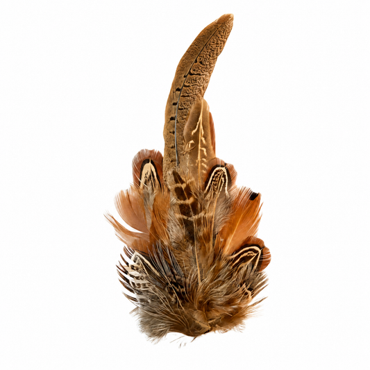 HARROW  Natural Feather Hat Plume with Brooch Pin