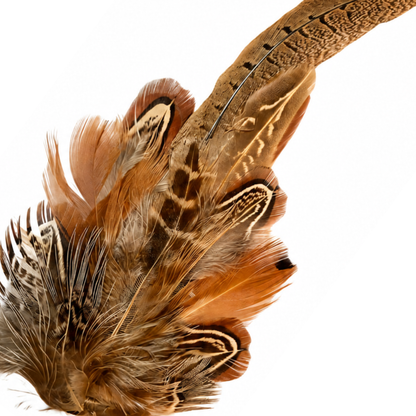 HARROW  Natural Feather Hat Plume with Brooch Pin
