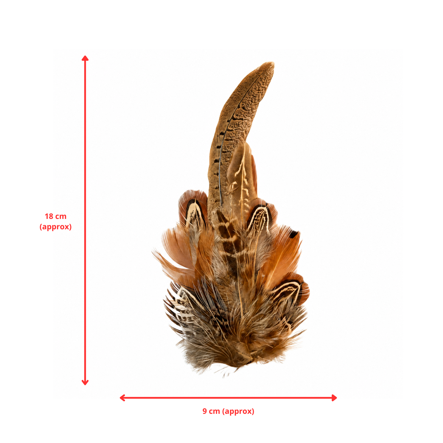 HARROW  Natural Feather Hat Plume with Brooch Pin
