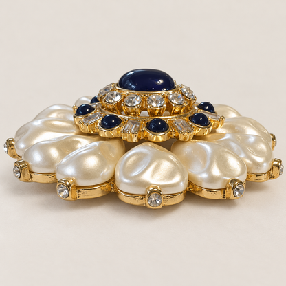 ISODORA Pearl Floral Brooch