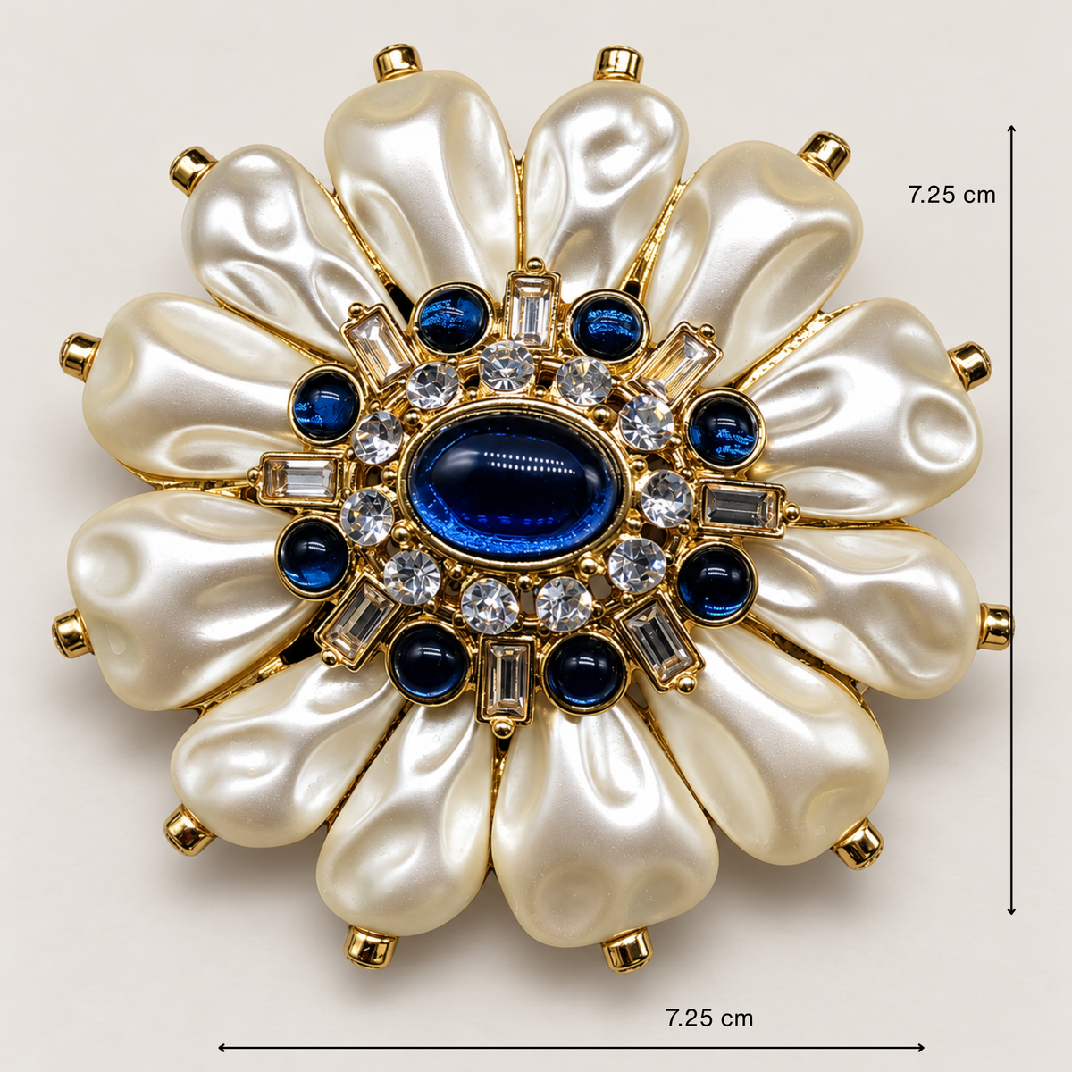 ISODORA Pearl Floral Brooch
