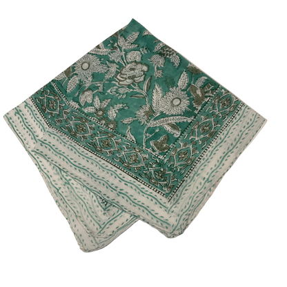 JAIPUR Hand Block Printed, Cotton Voile Bandana – 54 x 54 cms